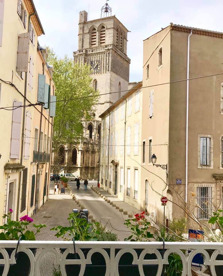 vue sur la cathédrale St Nazaire 
