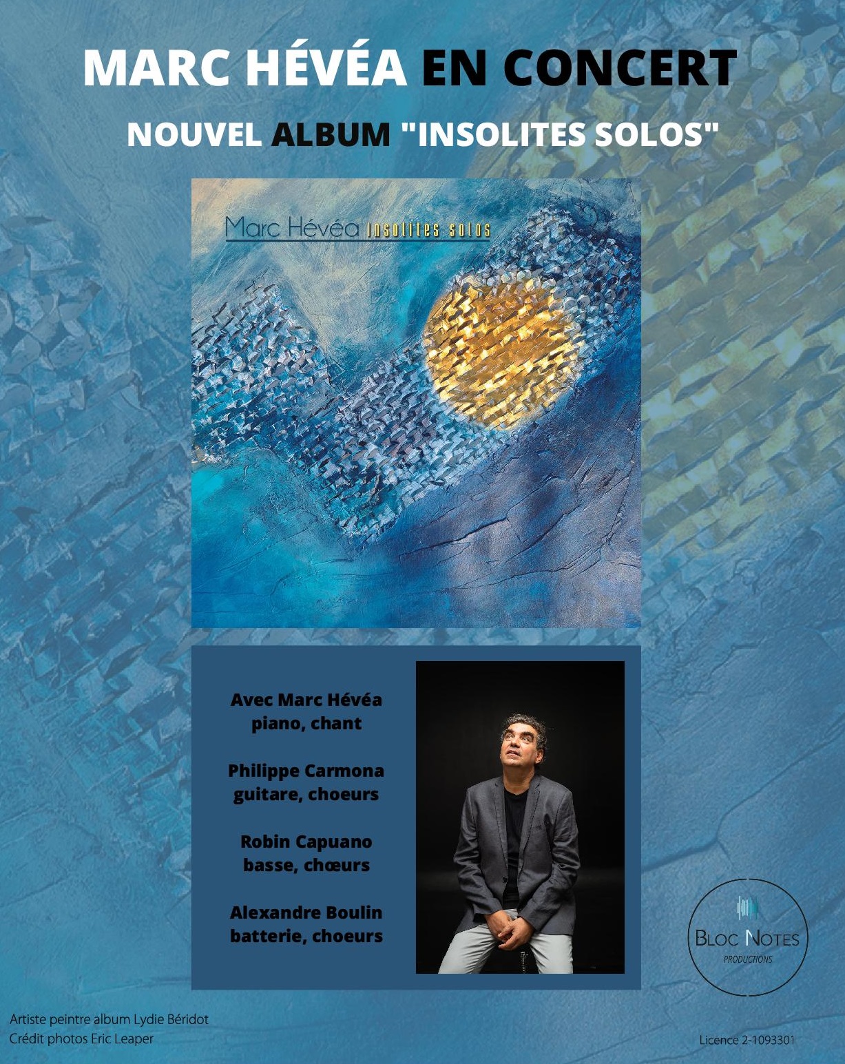 AFFICHE MARC HÉVÉA INSOLITES SOLOS