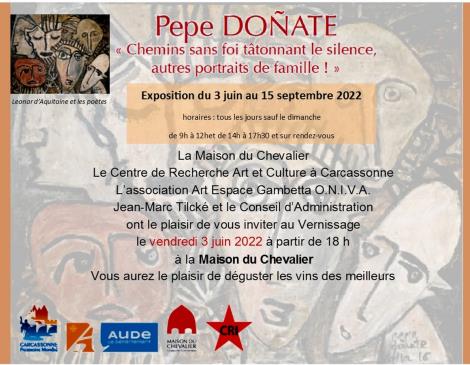 Pepe Donate expo Maison du Chevalier