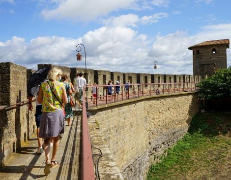 Château comtal CMN Juliette Page Visite guidée espagnol carcassonne chateau decembre siti