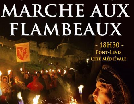 Ville de Carcassonne marche-aux-flambeaux